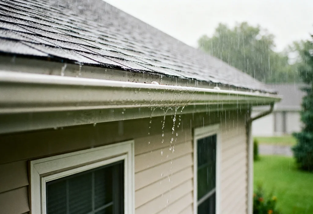 Properly draining gutter system after repair