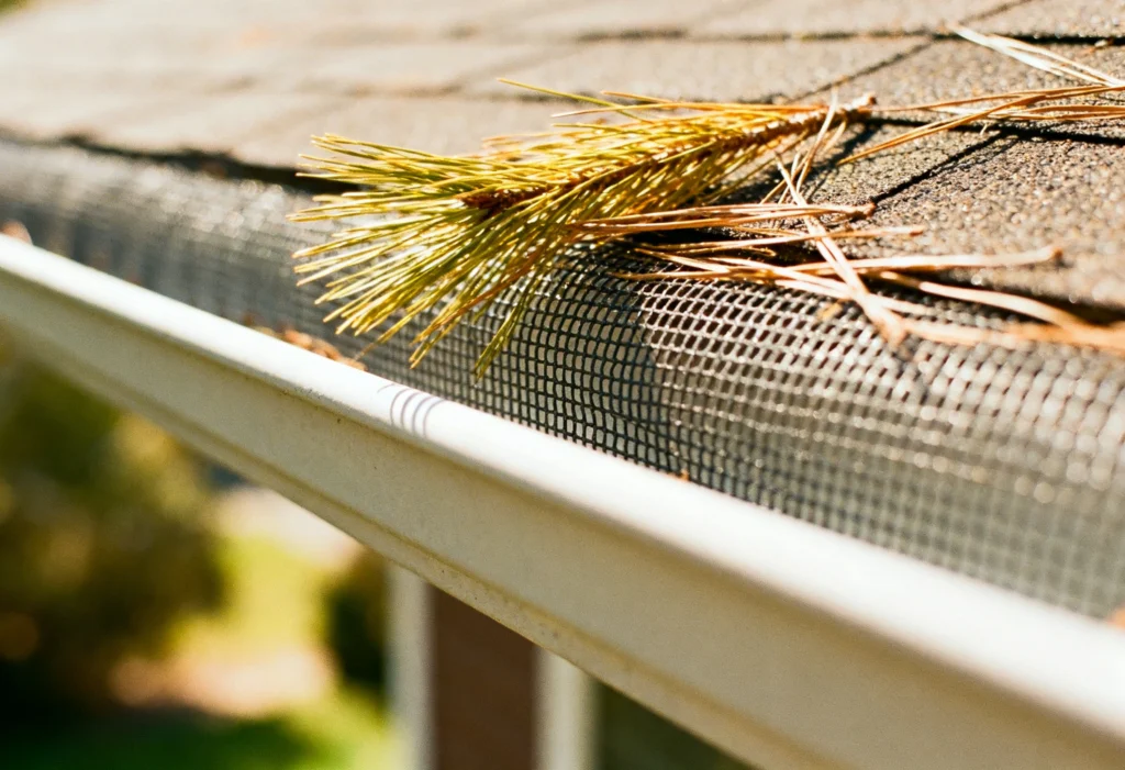 Gutter guard setup for fine debris