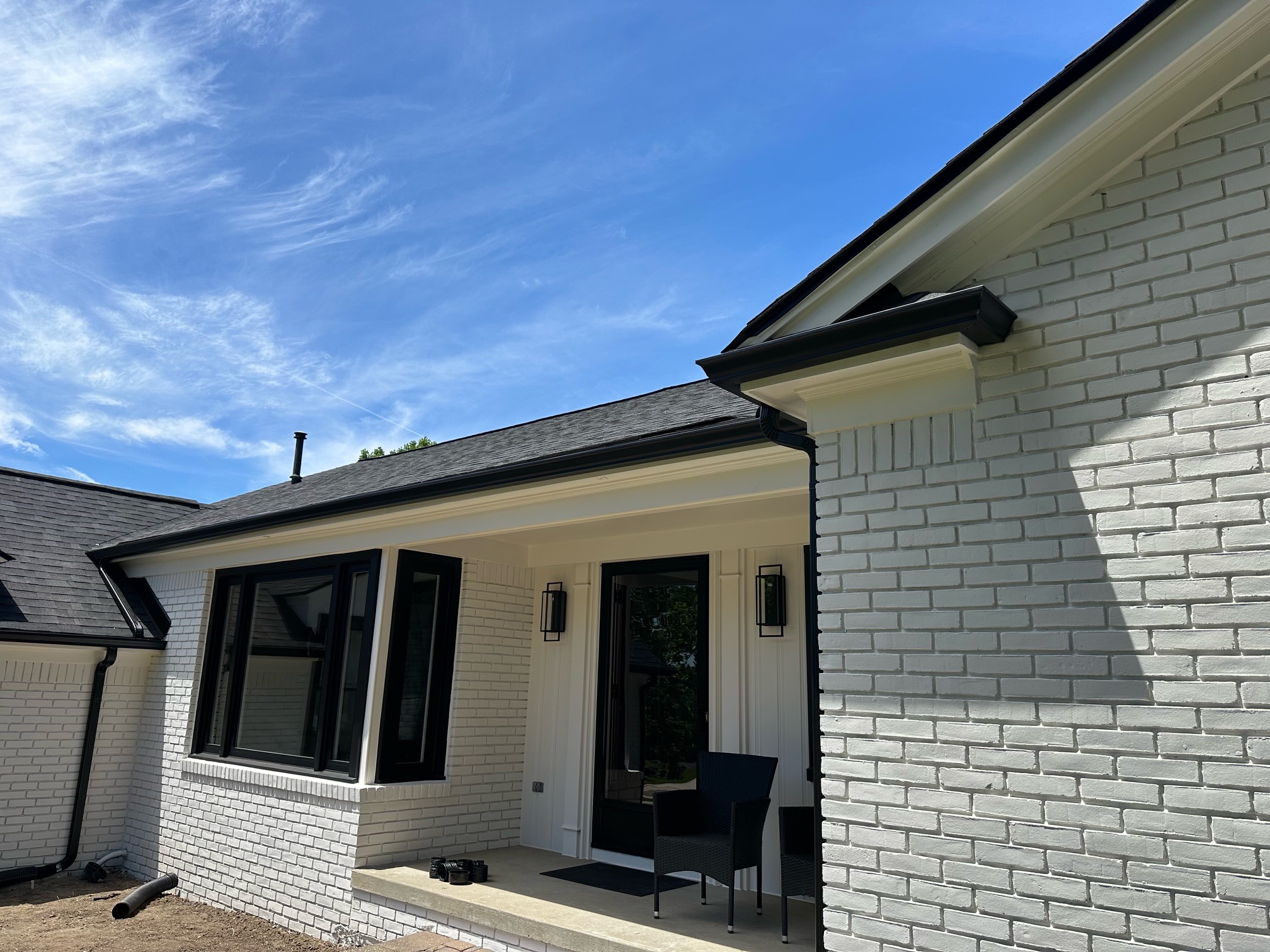J.R. England gutter installation project